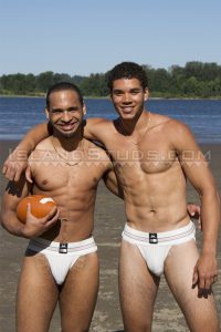 IslandStuds naked African American nude dudes college jocks Terrance Tremaine sexy white jockstraps black big dicks football 001 gay porn sex gallery pics video photo 200x300 - Young hunk recruit Johnny has his ass hole stretched by Jake Grey’s huge thick dick